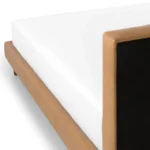 Sven King Tufted Leather Bed - Charme Tan