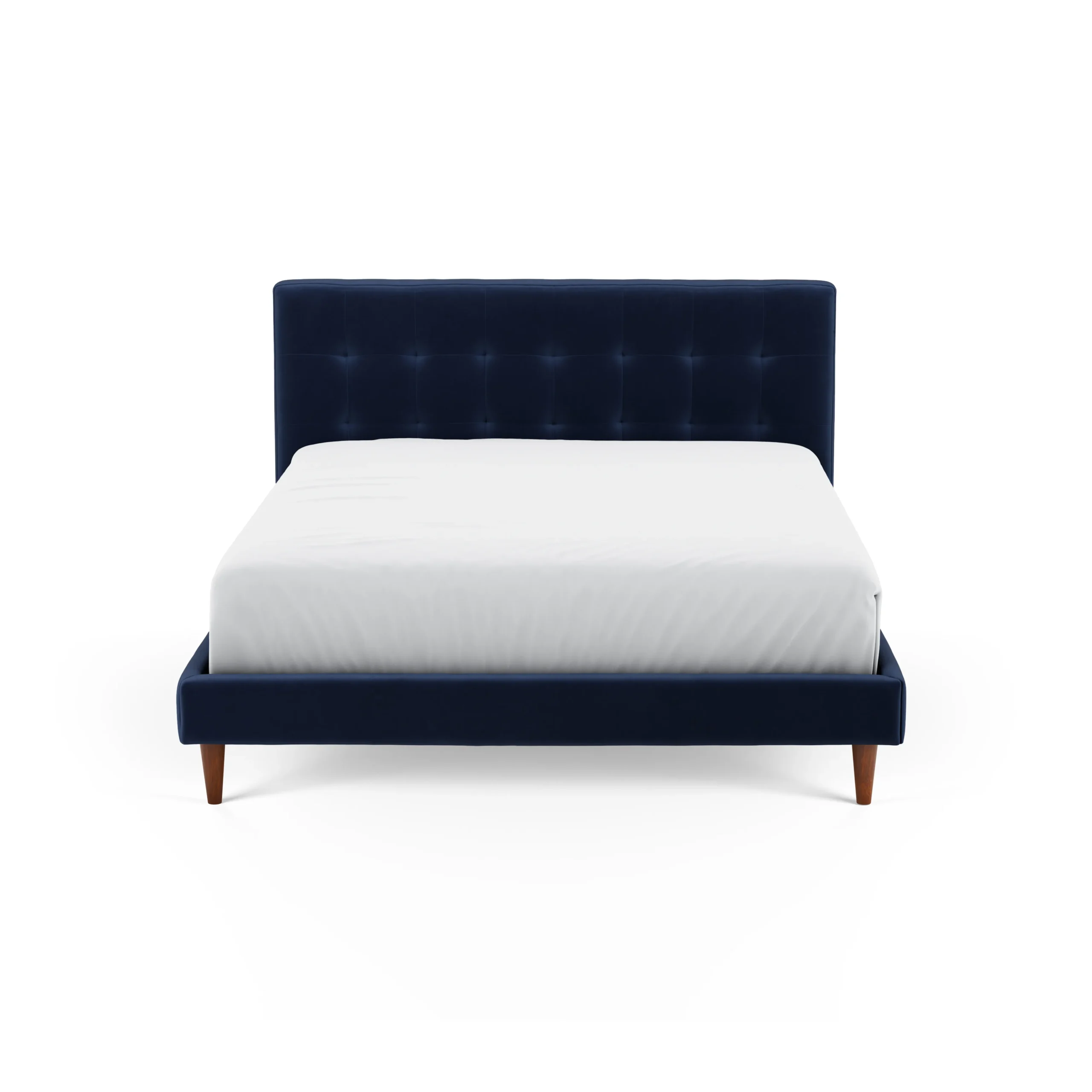 Sven Queen Tufted Velvet Bed - Plush Cascadia Blue - Image 6