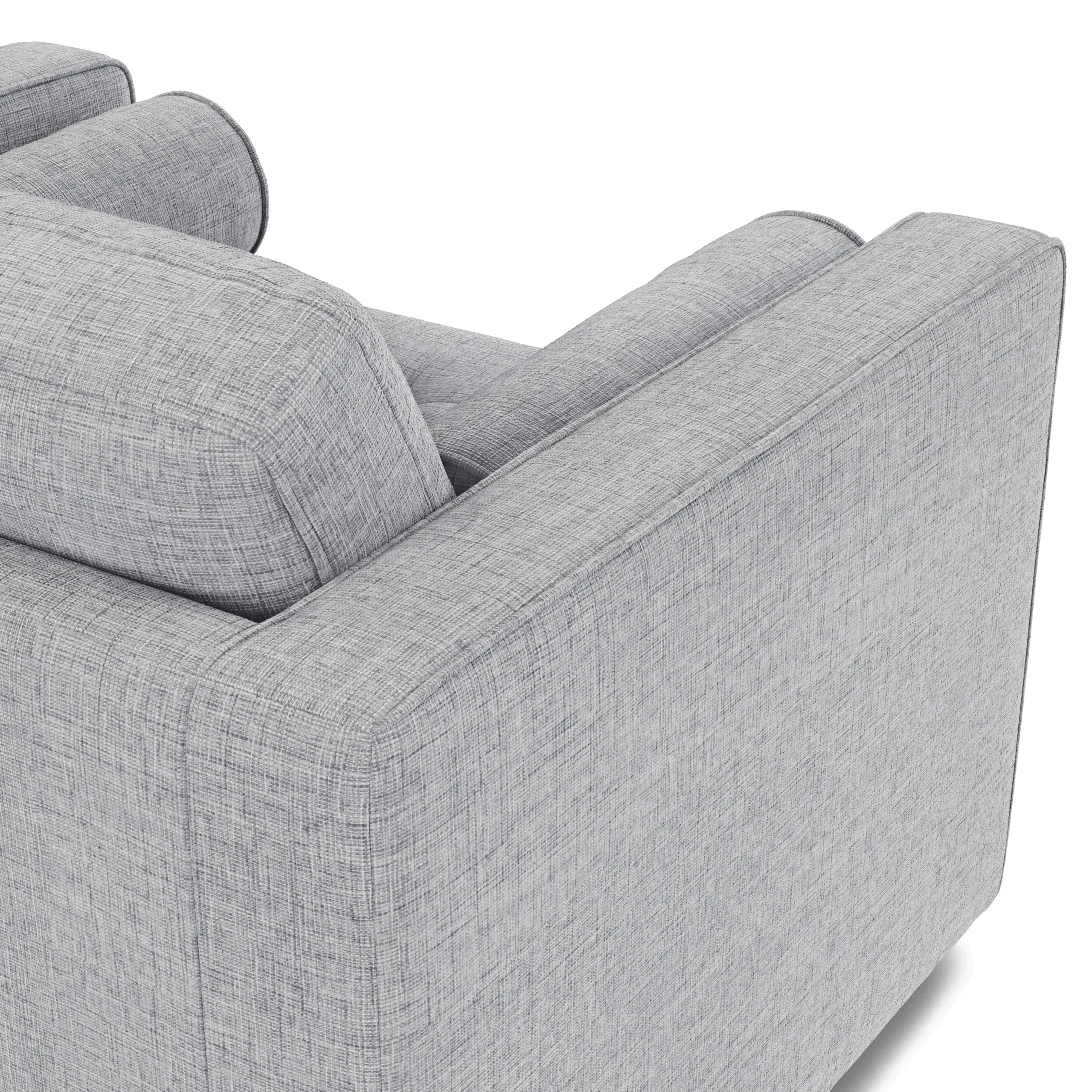 Sven 45.5_ Tufted Sleeper Chair - Stone Gray - Image 8