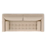 Sven 88_ Tufted Sofa Bed - Ratine Buff