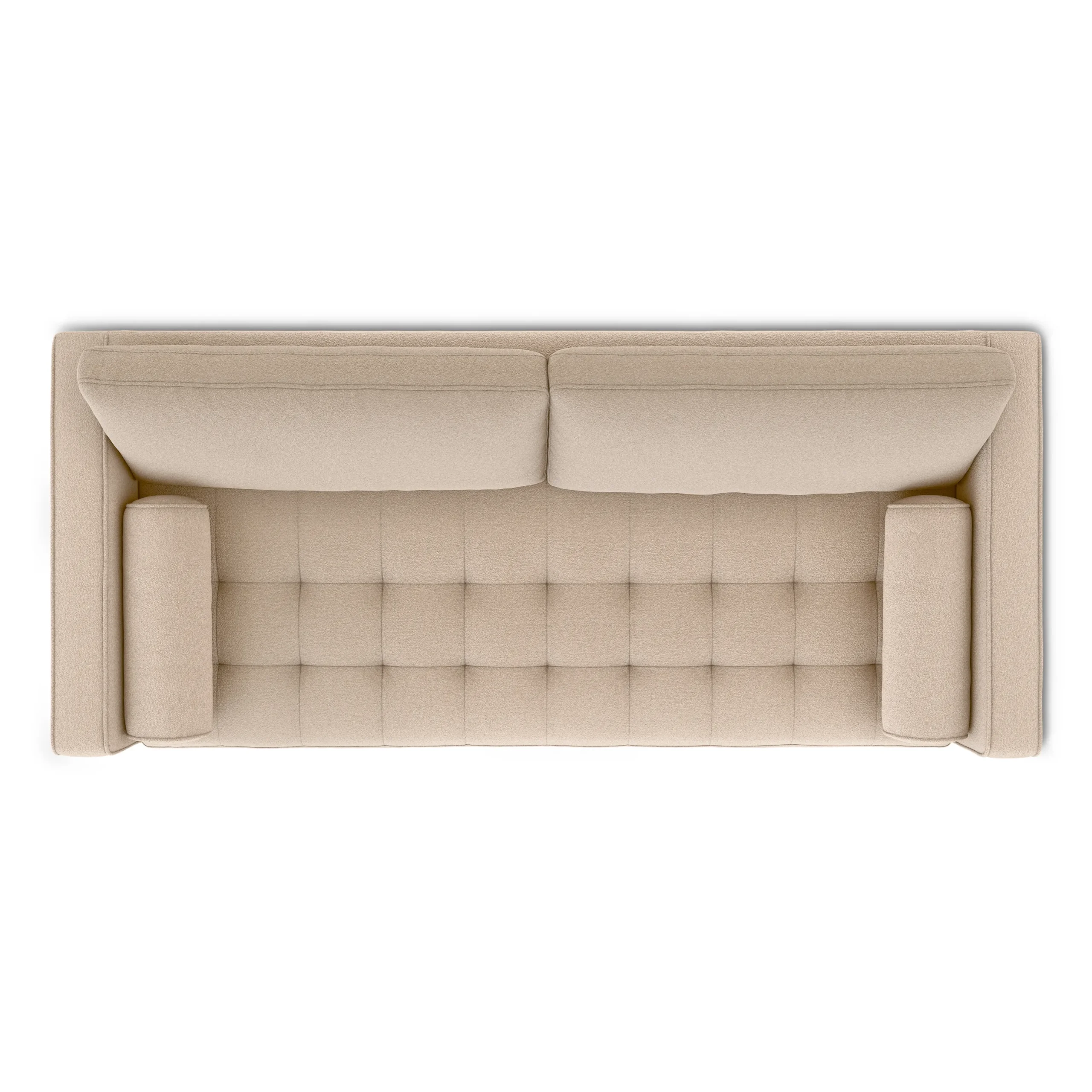 Sven 88_ Tufted Sofa Bed - Ratine Buff - Image 12