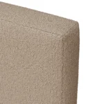 Tessu King Low Profile Upholstered Bed - Sandstone Wool Bouclé