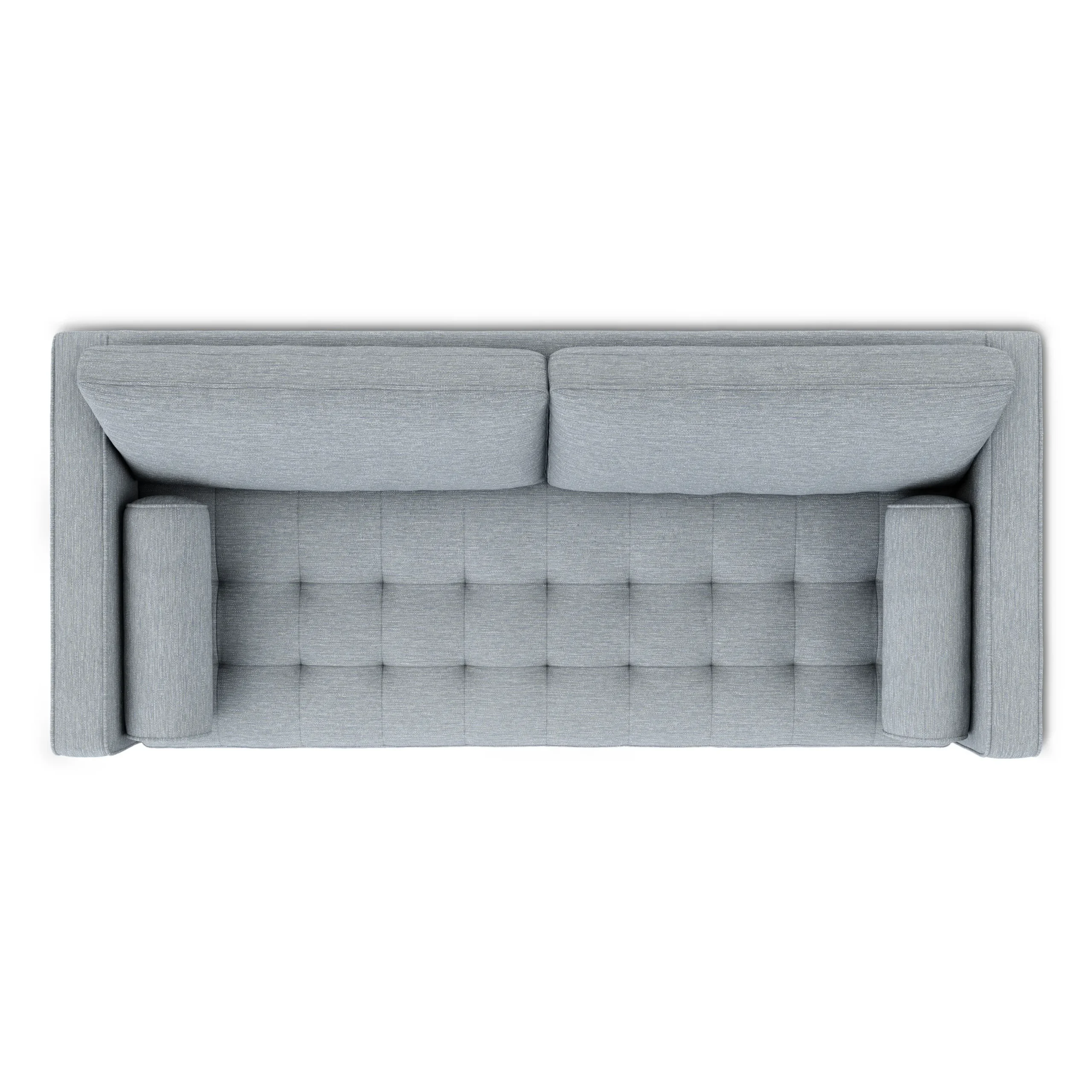Sven 88_ Tufted Sofa Bed - Silver Light Blue - Image 14