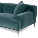 Abisko 91_ Velvet Sofa - Plush Pacific Blue