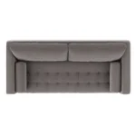 Sven 88_ Tufted Velvet Sofa Bed - Hale Warm Gray