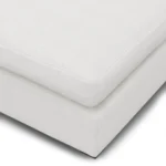 Beta 79_ Armless Modular Sofa - Quartz White