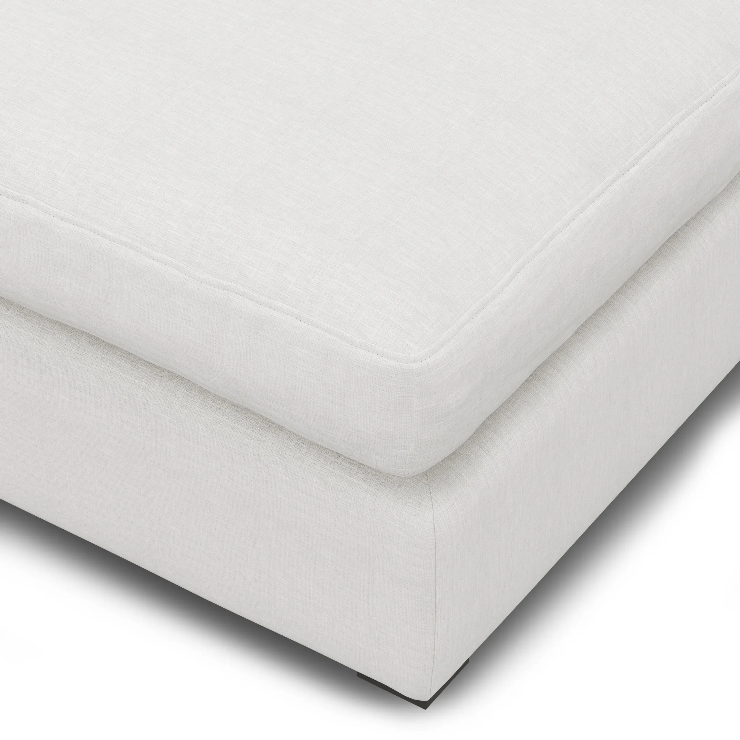 Beta 79_ Armless Modular Sofa - Quartz White - Image 6