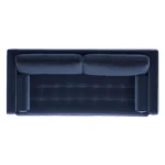 Sven 88_ Tufted Velvet Sofa Bed - Plush Cascadia Blue