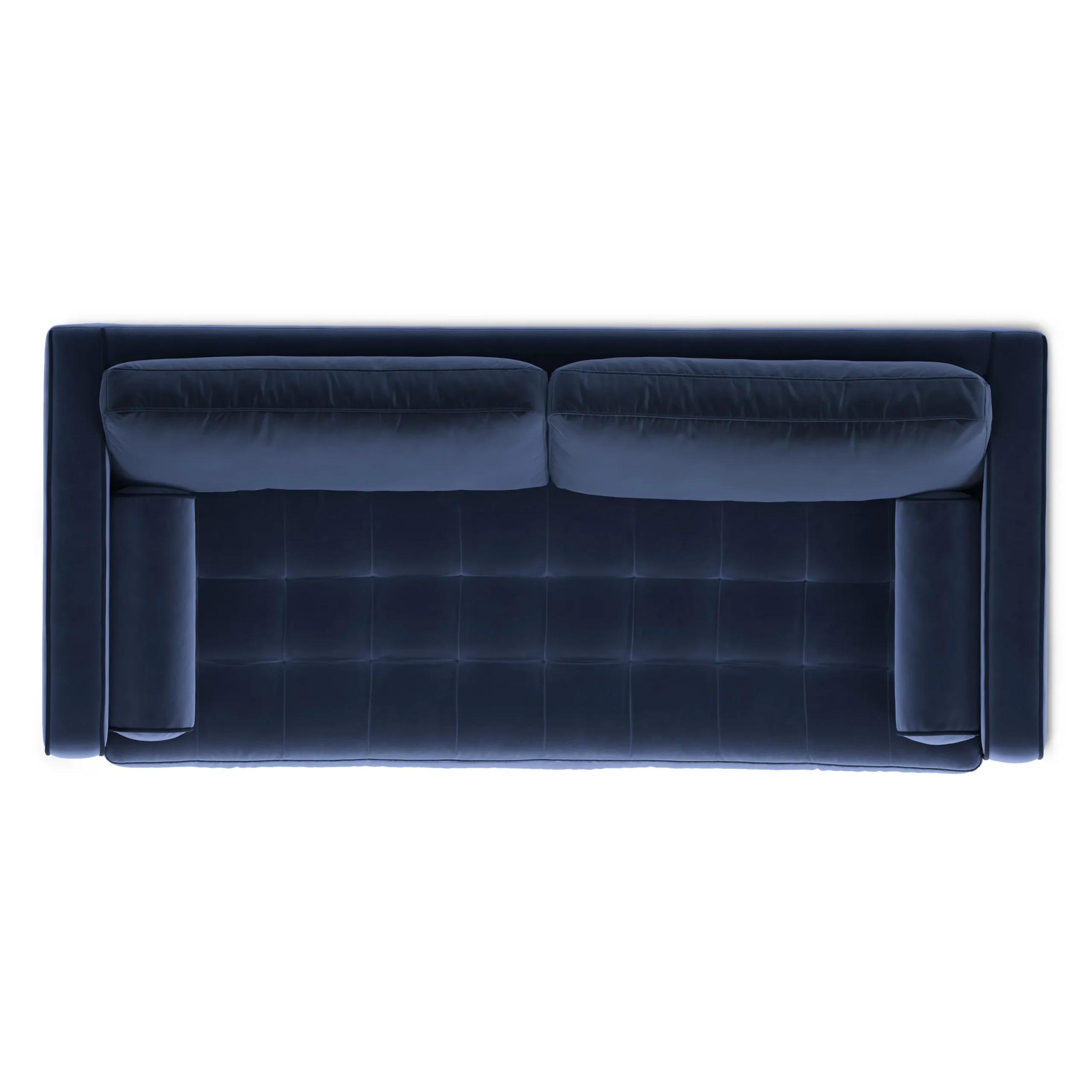 Sven 88_ Tufted Velvet Sofa Bed - Plush Cascadia Blue - Image 12
