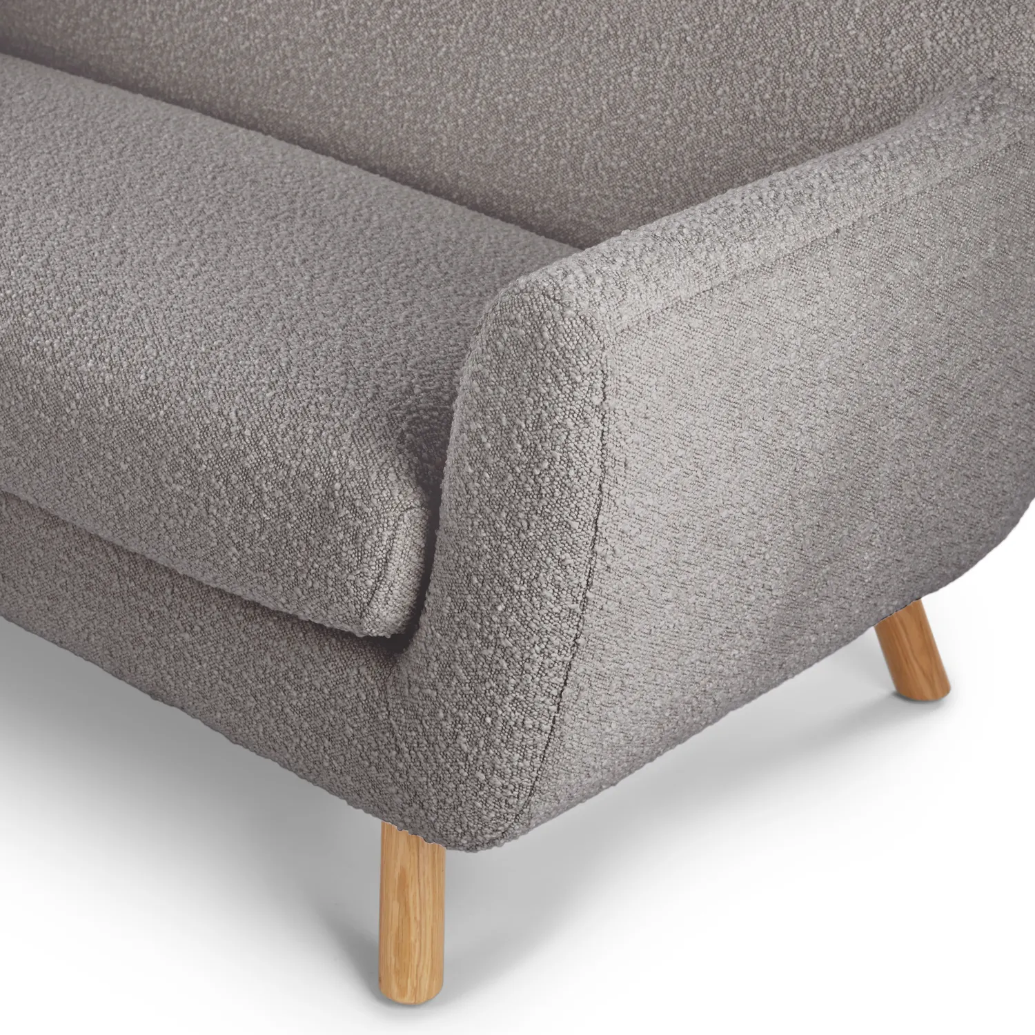 Gabriola 64_ Loveseat - Dover Gray Bouclé - Image 6