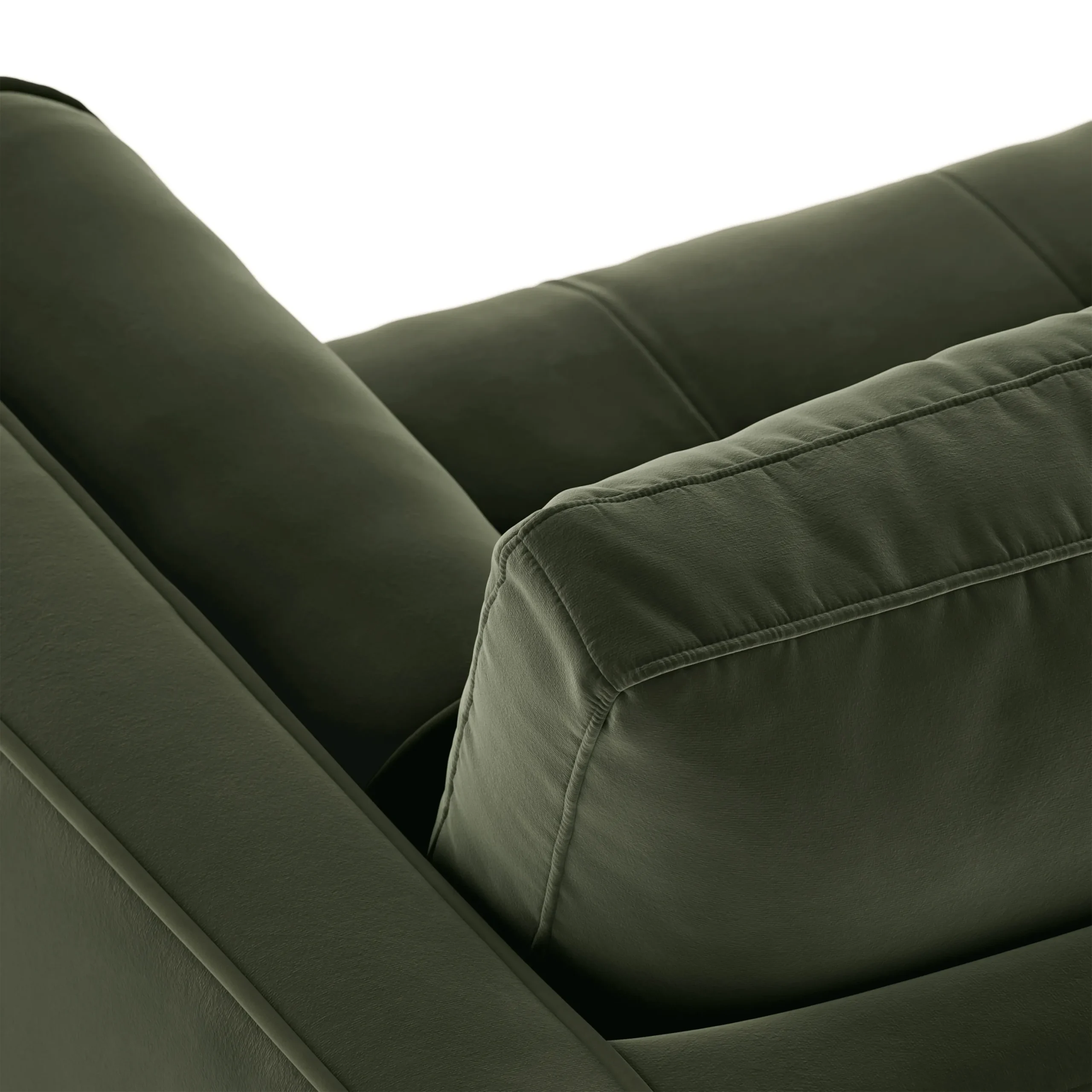 Sven 72_ Tufted Velvet Loveseat - Plush Pacific Green - Image 8