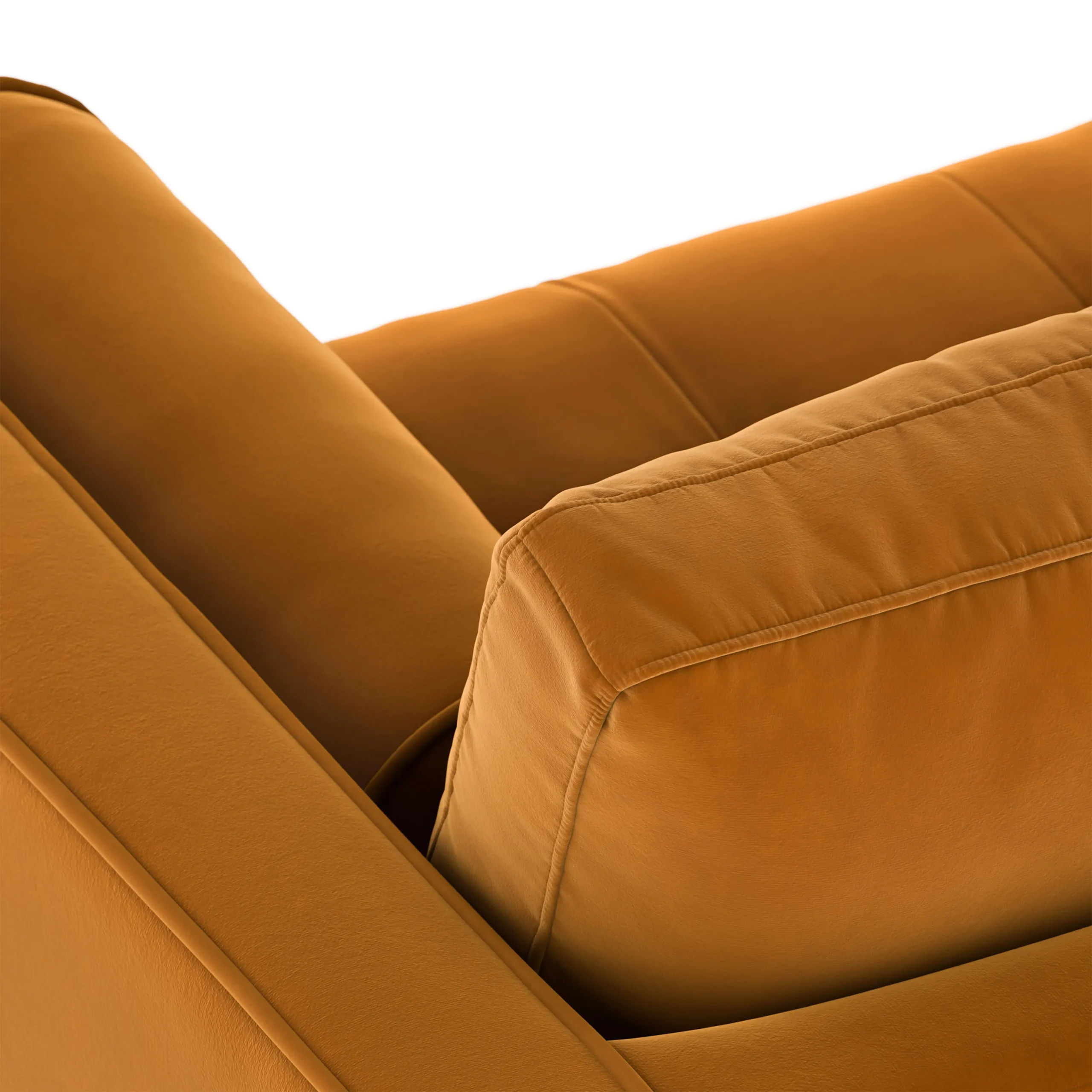 Sven 72_ Tufted Velvet Loveseat - Plush Pacific Ginger - Image 8