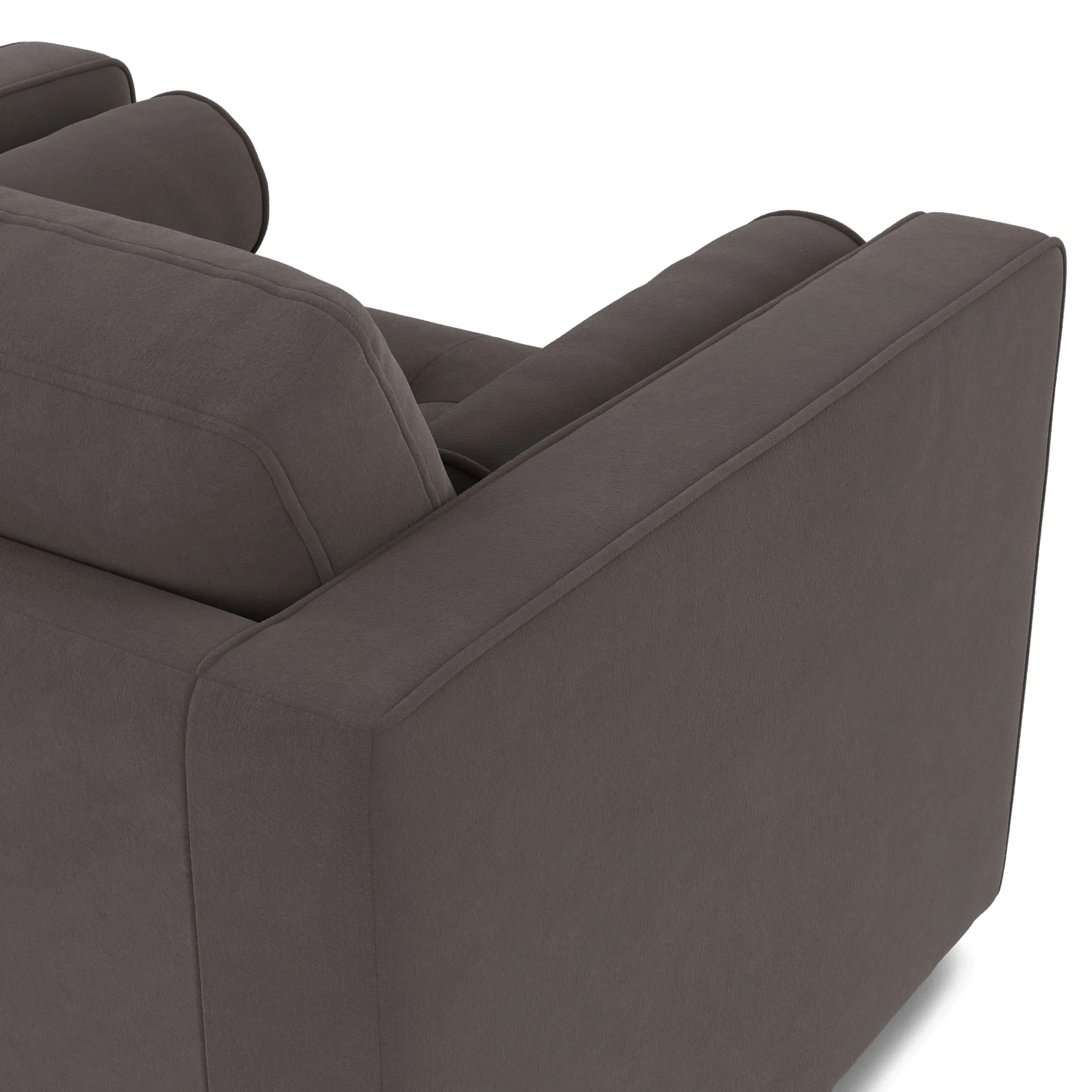 Sven 45.5_ Tufted Velvet Sleeper Chair - Hale Warm Gray - Image 12