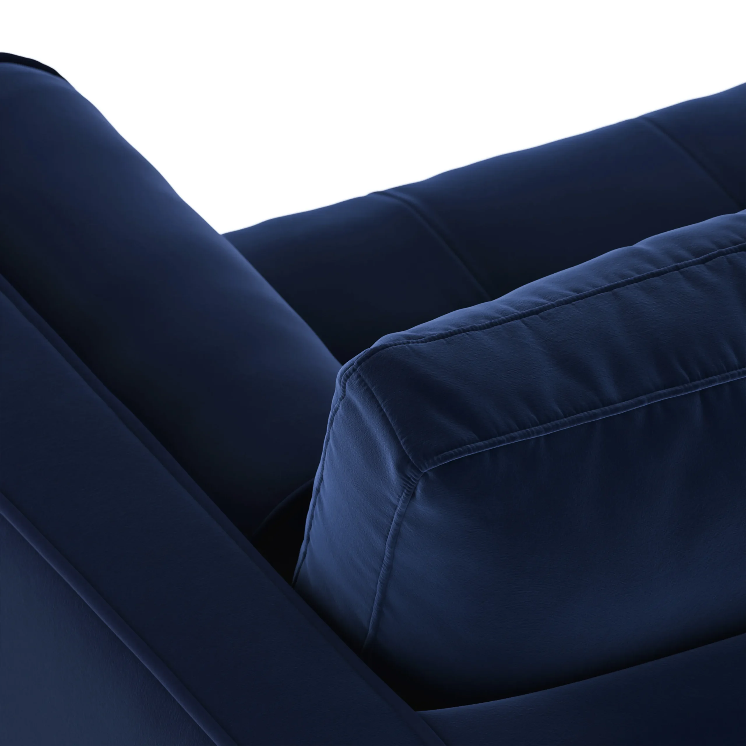 Sven 72_ Tufted Velvet Loveseat - Plush Cascadia Blue - Image 9