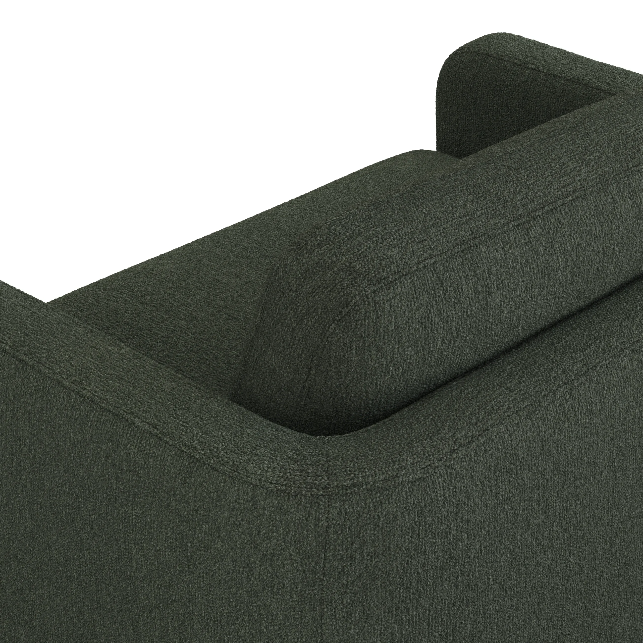 Vati 53_ Sleeper Chair - Green Wool Bouclé - Image 11