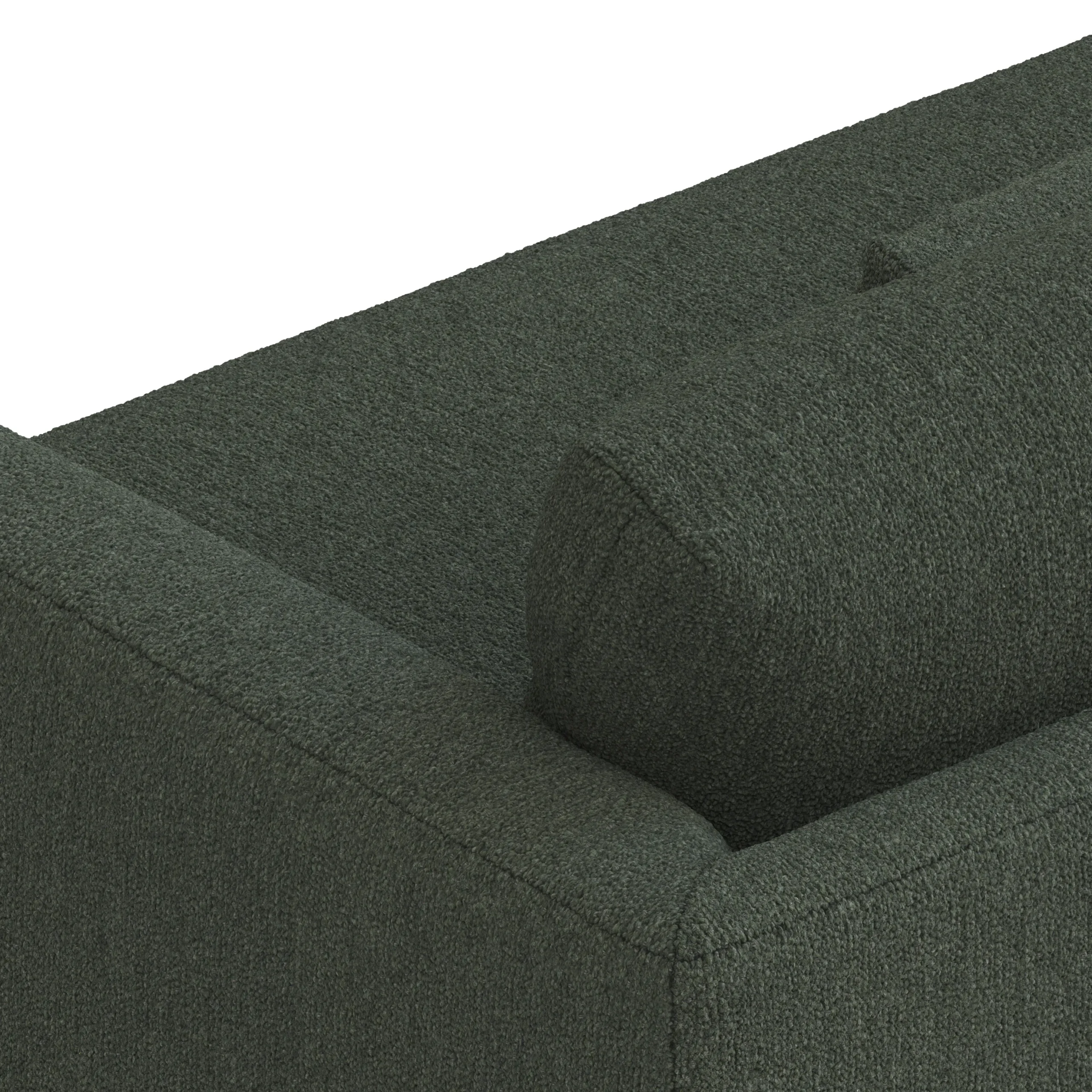 Marina 90_ Sofa - Green Wool Bouclé - Image 9