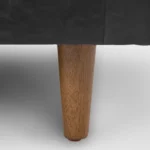 Sven 72_ Tufted Leather Loveseat - Oxford Black