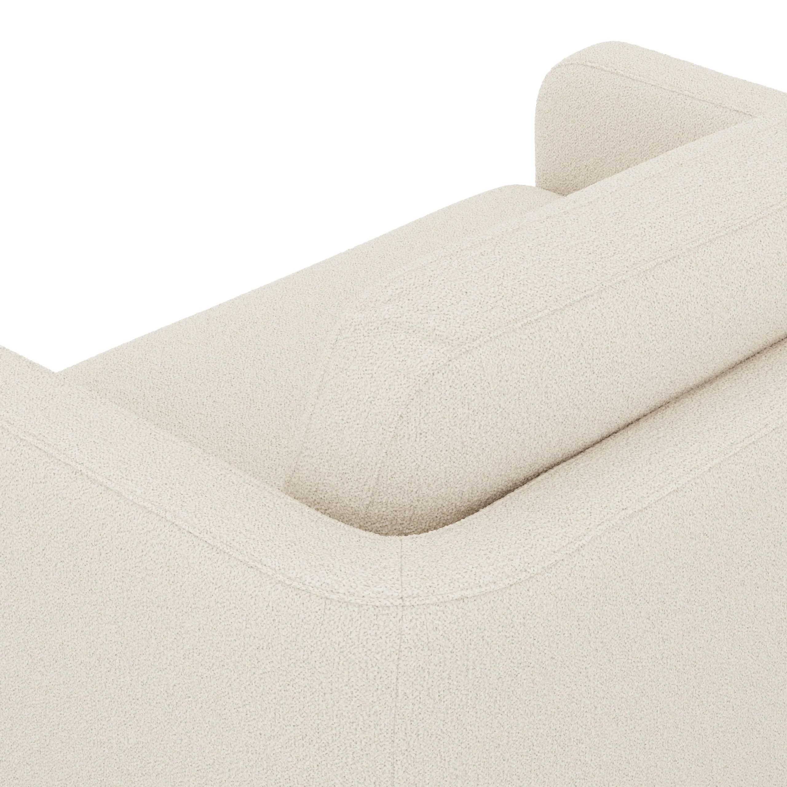Vati 80_ Sofa Bed - Natural Oak and Ivory Wool Bouclé - Image 10