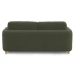 Vati 80_ Velvet Sofa Bed - Natural Oak and Hale Fir Green