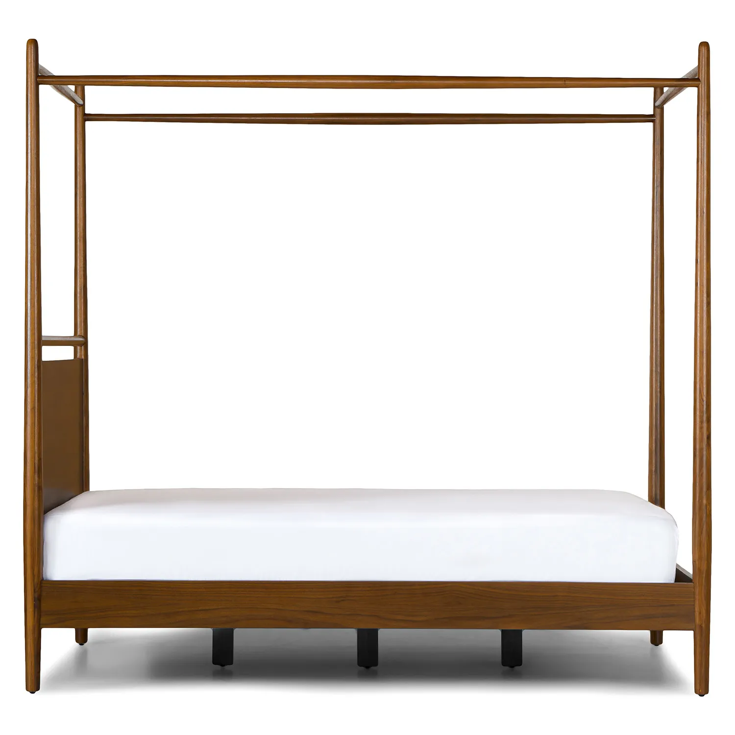 Lenia Queen Canopy Bed - Walnut - Image 17