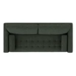 Sven 88_ Tufted Sofa Bed - Green Wool Bouclé