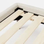 Sven King Tufted Bed - Biscuit Cream