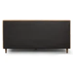 Sven King Tufted Leather Bed - Charme Tan