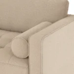 Sven 88_ Tufted Sofa Bed - Ratine Buff