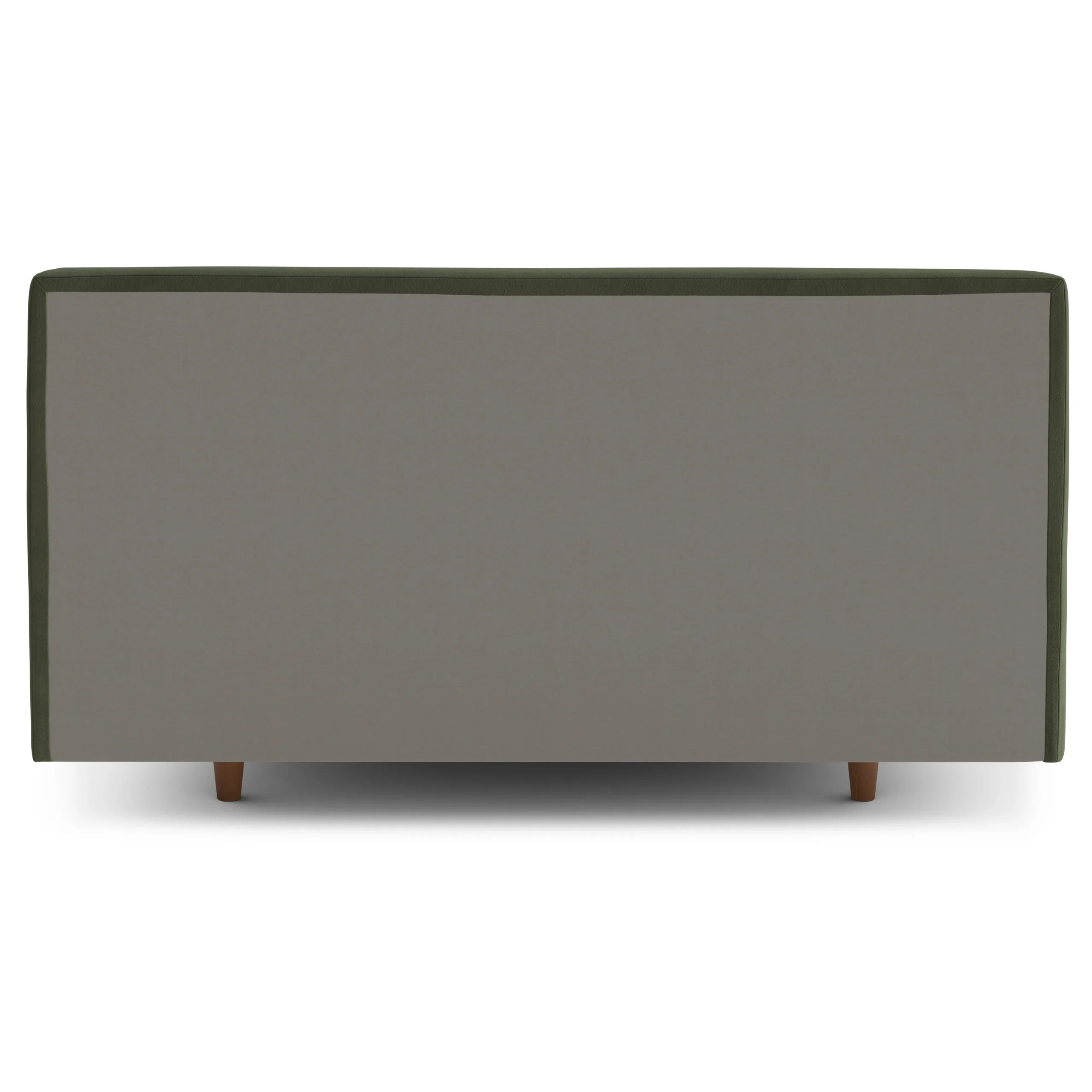 Tessu Queen Low Profile Velvet Bed - Hale Fir Green - Image 2