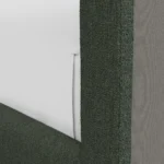 Tessu Twin Low Profile Upholstered Bed - Green Wool Bouclé