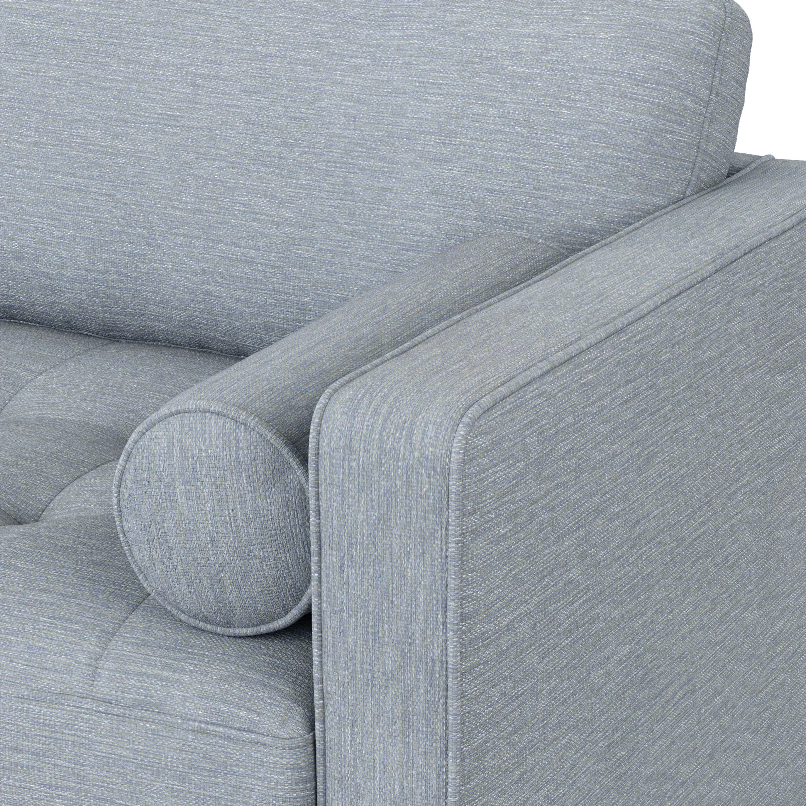 Sven 88_ Tufted Sofa Bed - Silver Light Blue - Image 13