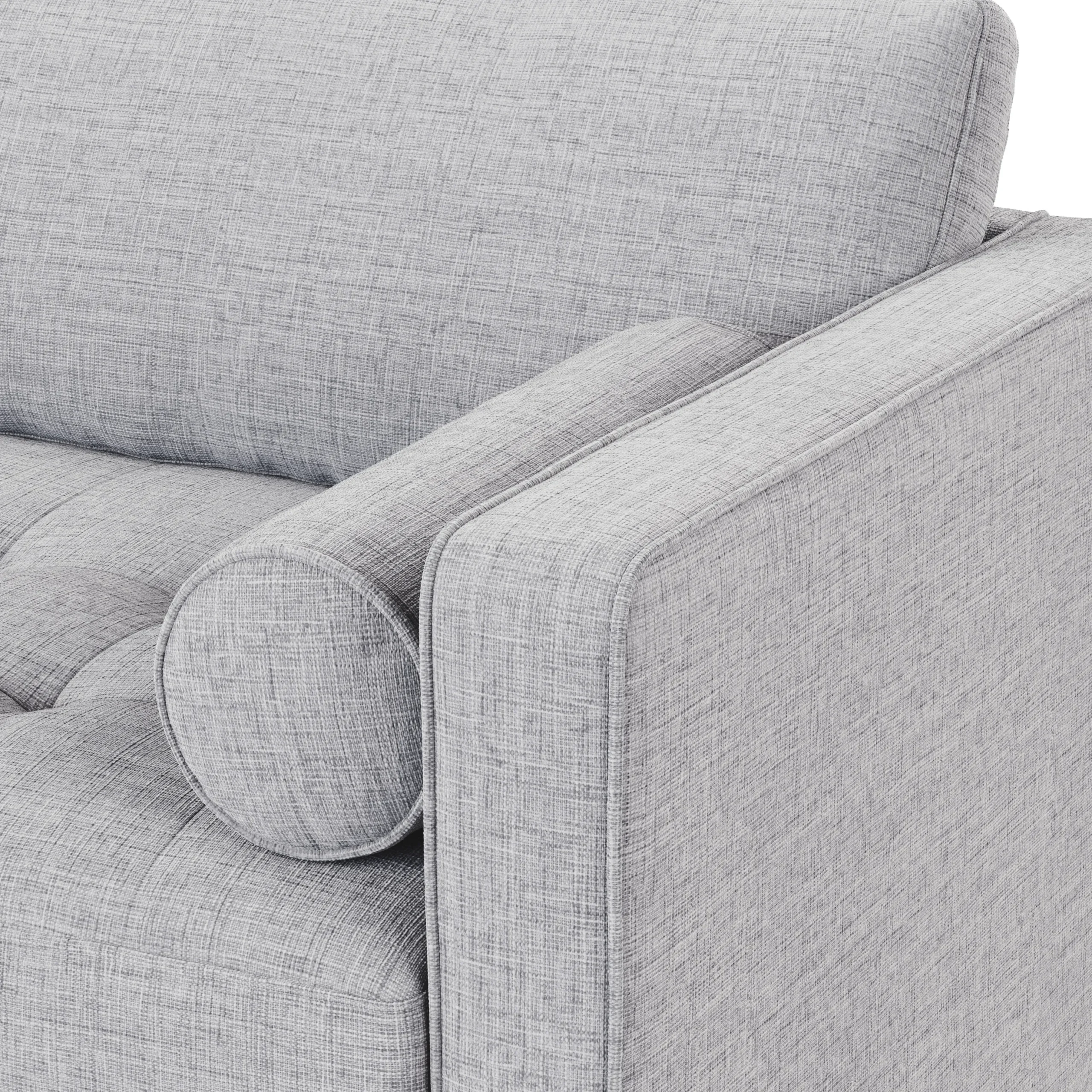 Sven 88_ Tufted Sofa Bed - Stone Gray - Image 11
