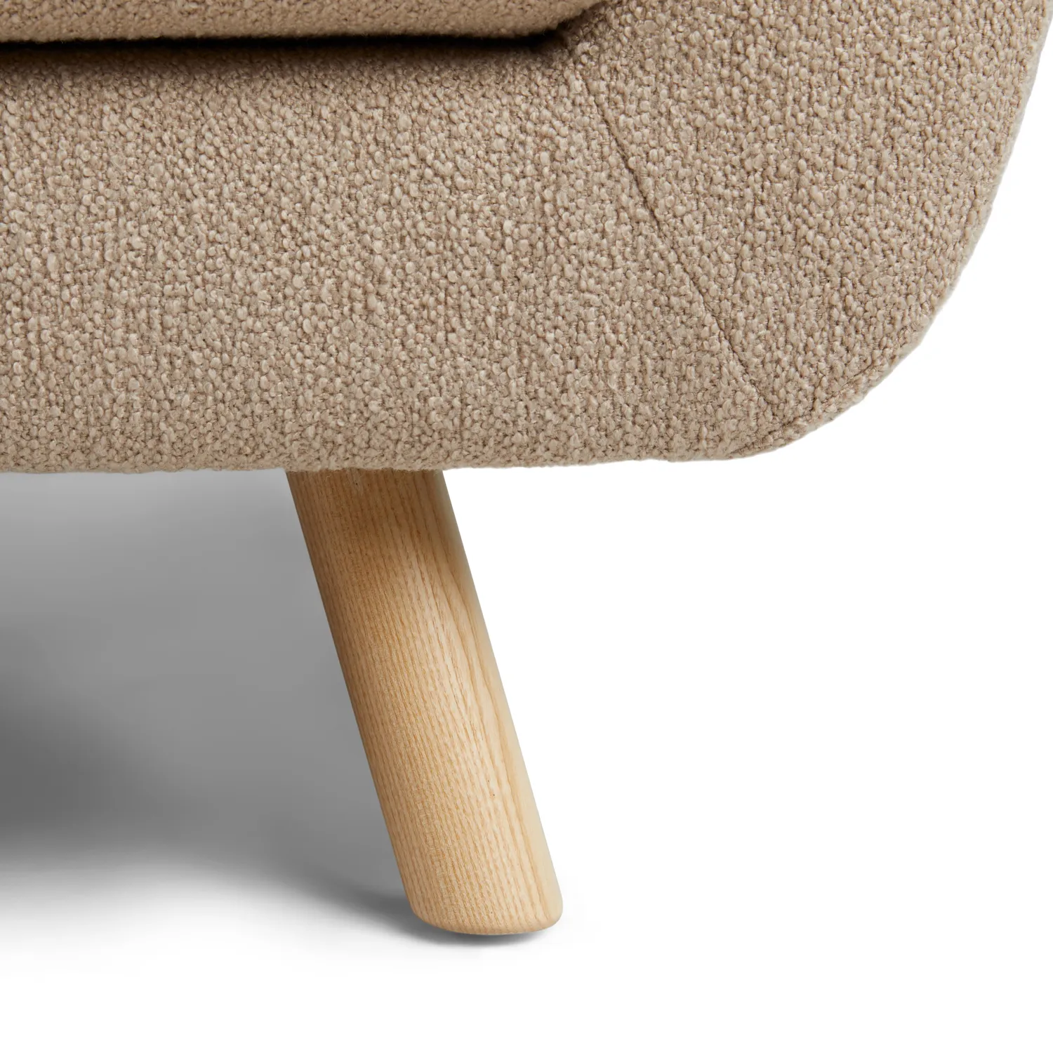 Gabriola 64_ Loveseat - Sandstone Wool Bouclé - Image 9
