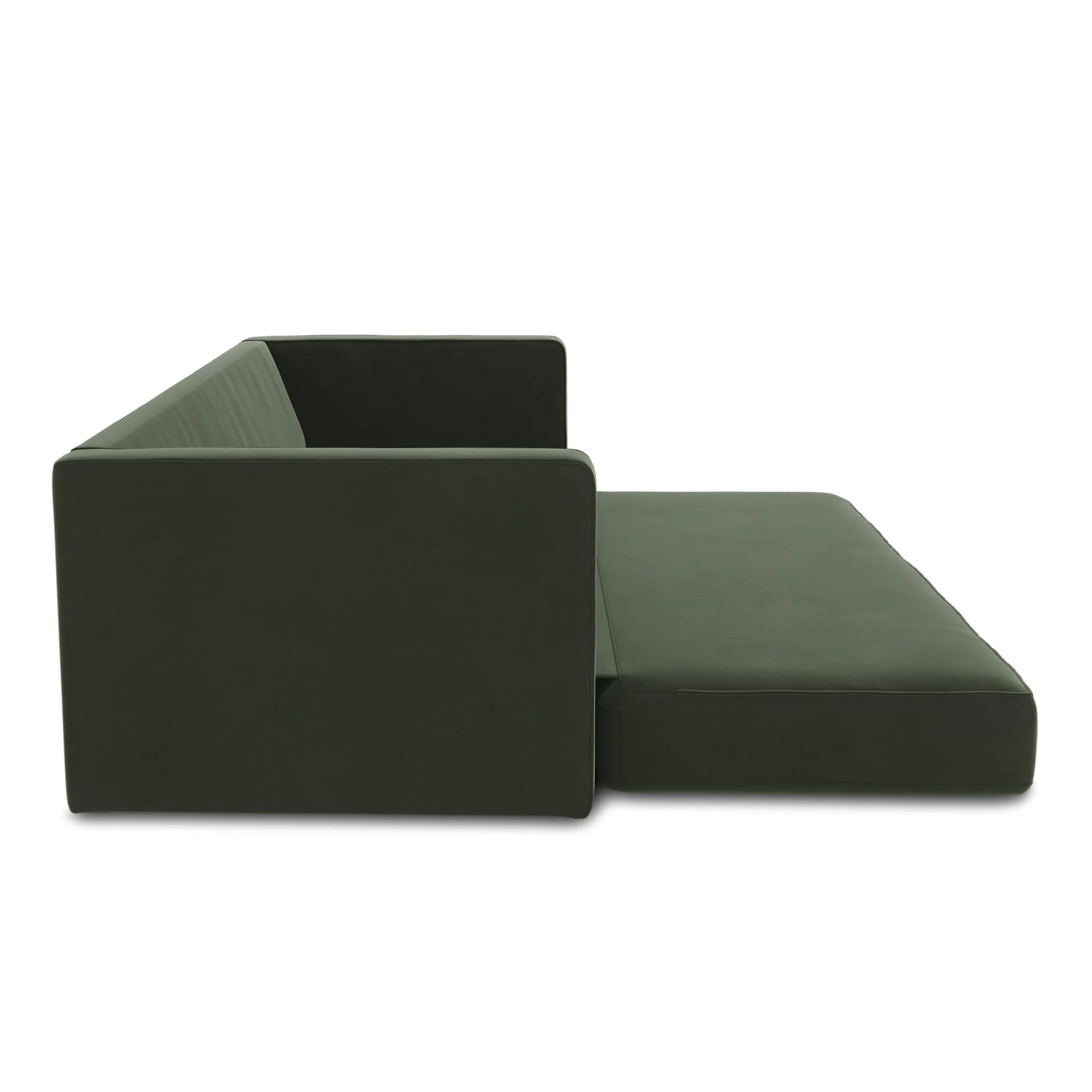 Sven 88_ Tufted Velvet Sofa Bed - Plush Pacific Green - Image 16