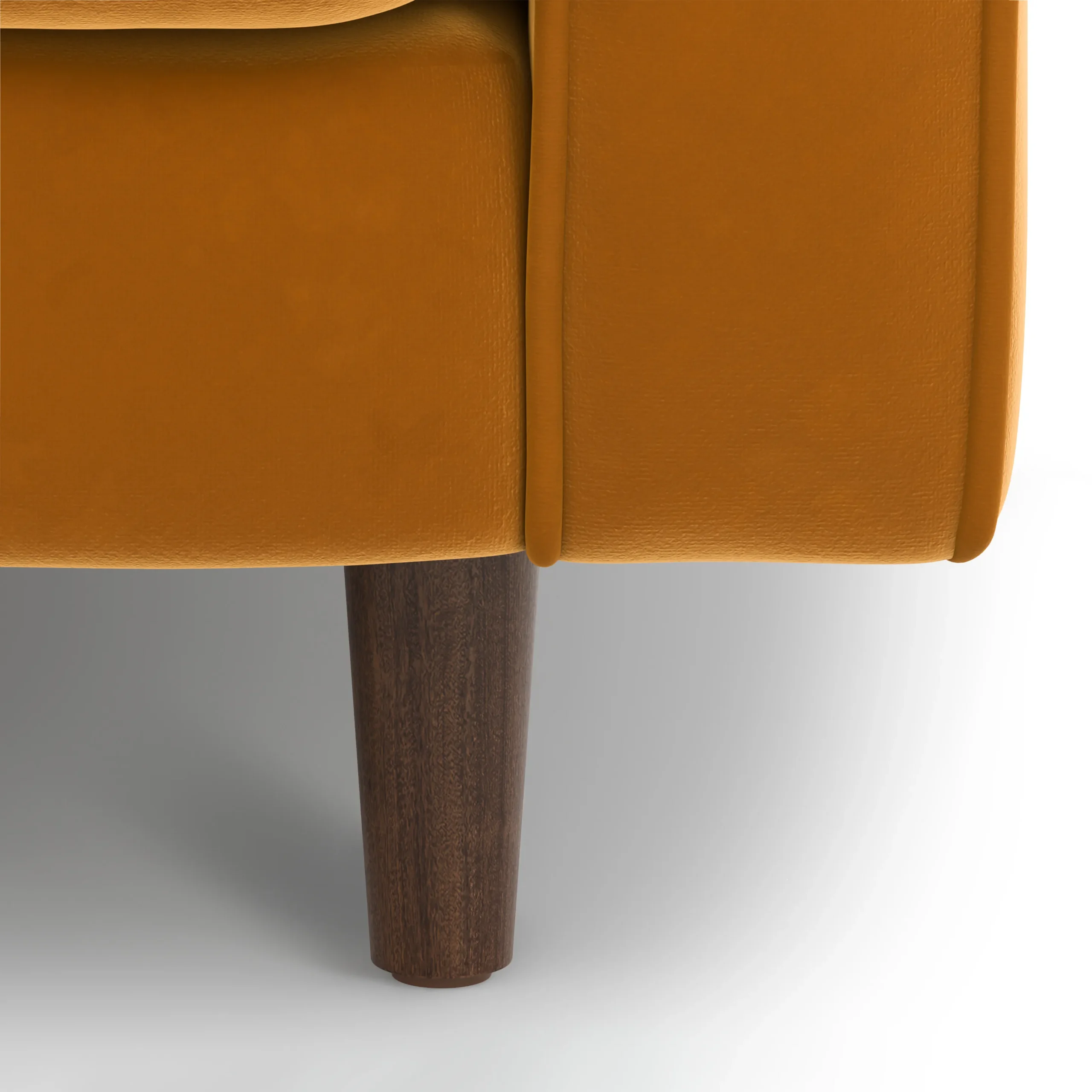 Sven 72_ Tufted Velvet Loveseat - Plush Pacific Ginger - Image 3