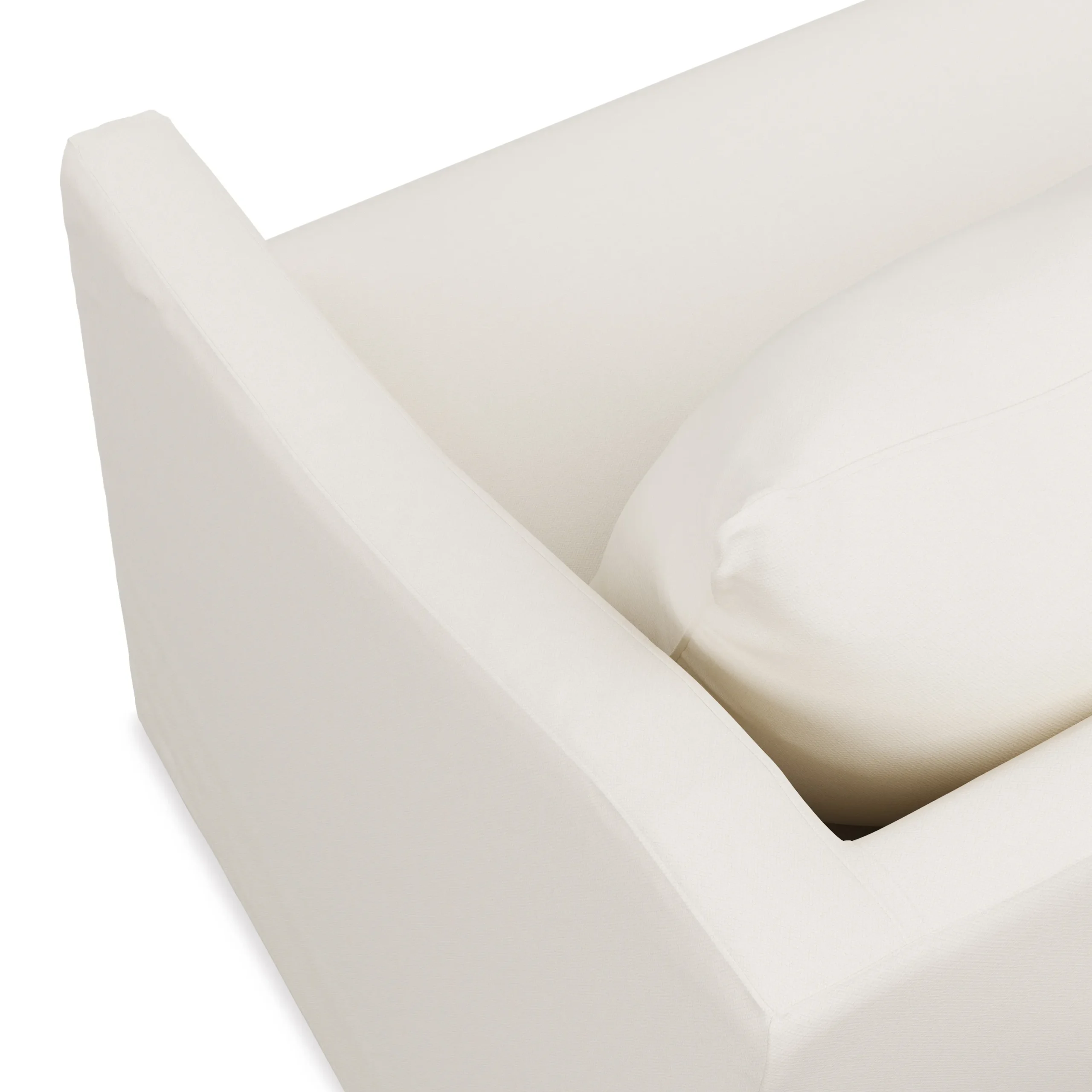 Landry 84.5_ Slipcover Sofa - Fine White - Image 5