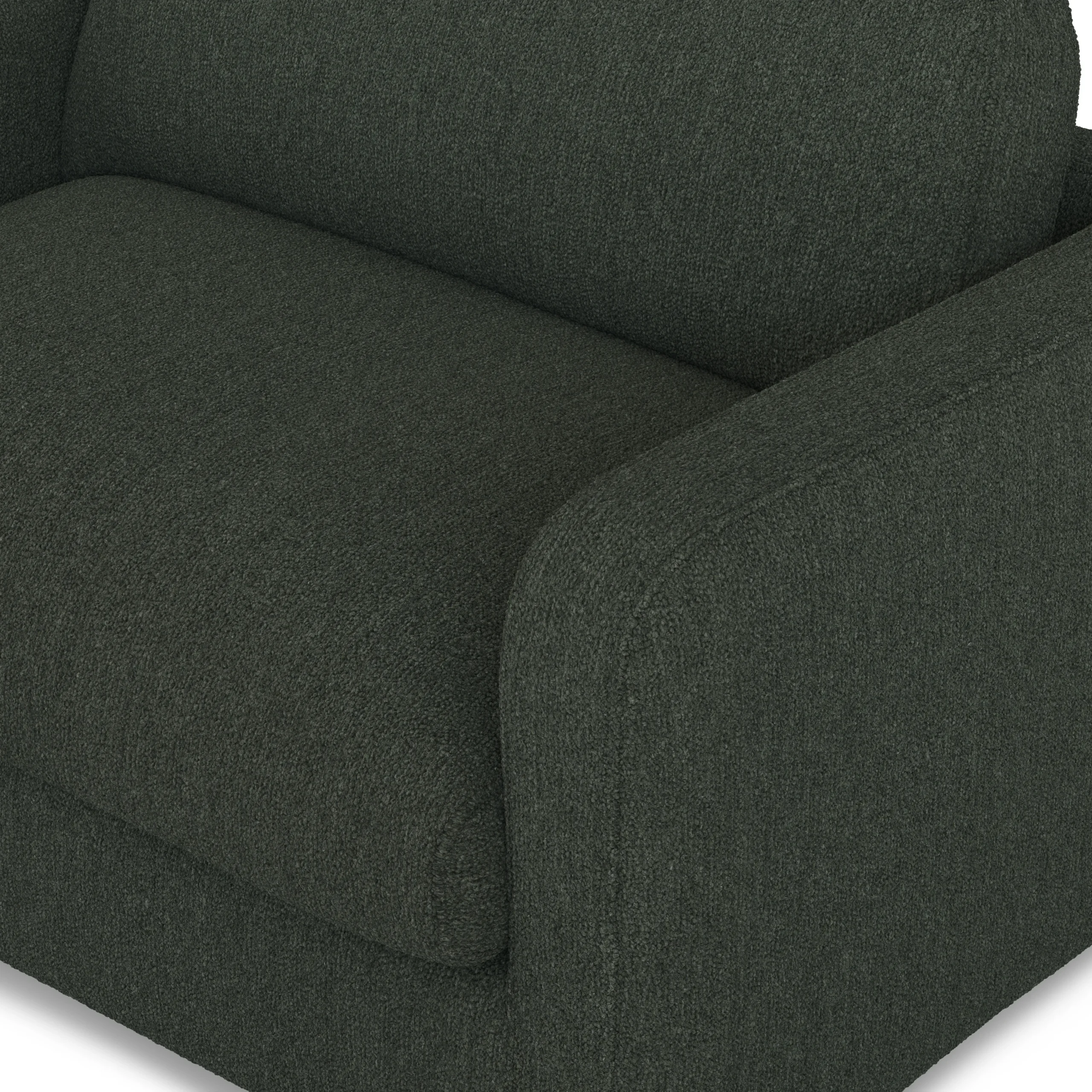 Vati 53_ Sleeper Chair - Green Wool Bouclé - Image 9