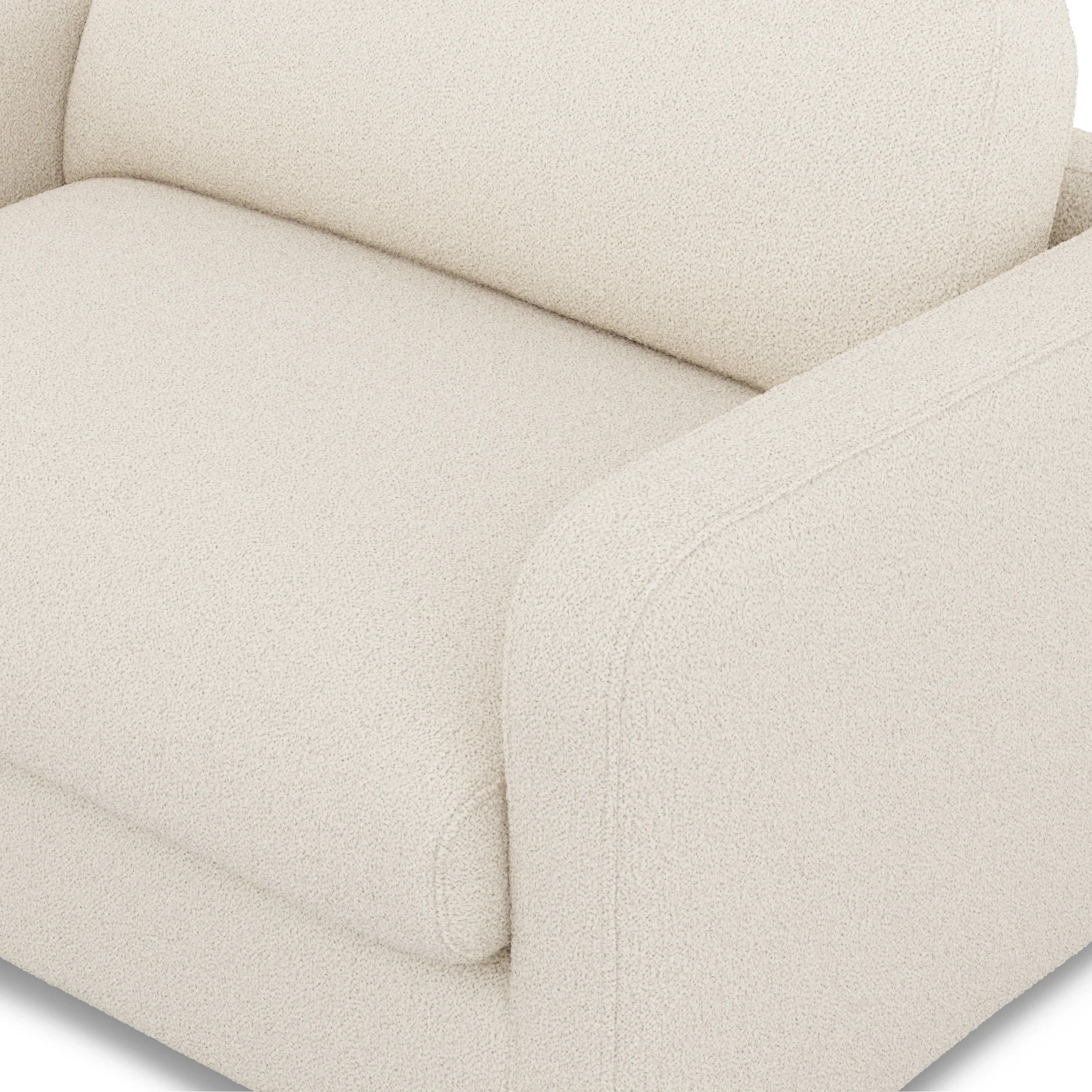 Vati 53_ Sleeper Chair - Ivory Wool Bouclé - Image 9