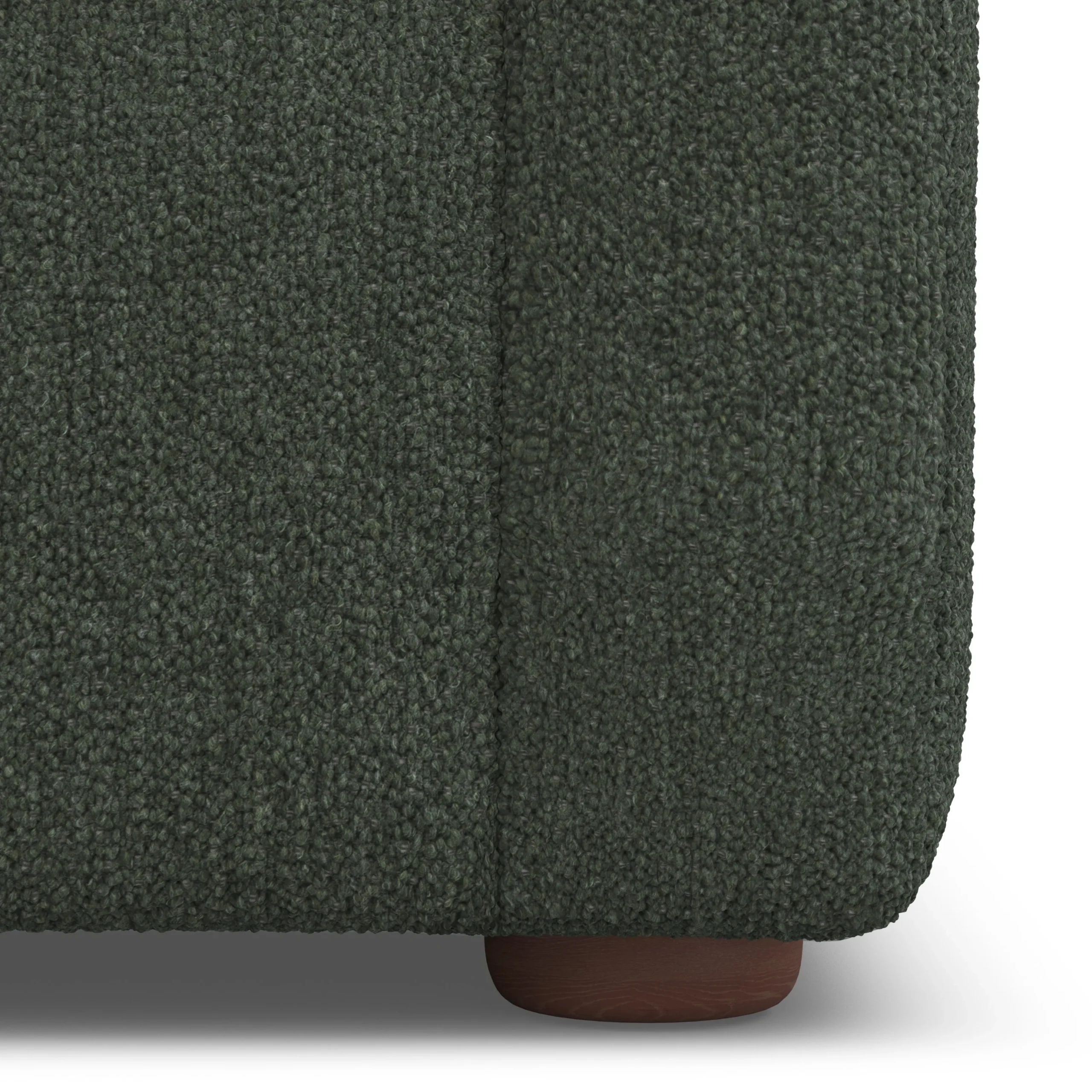 Marina 90_ Sofa - Green Wool Bouclé - Image 10