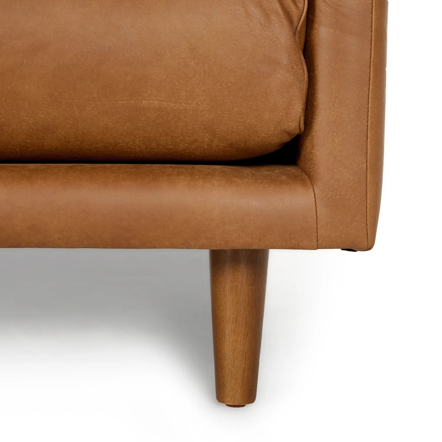 Nirvana 81_ Leather Sofa - Dakota Tan - Image 10