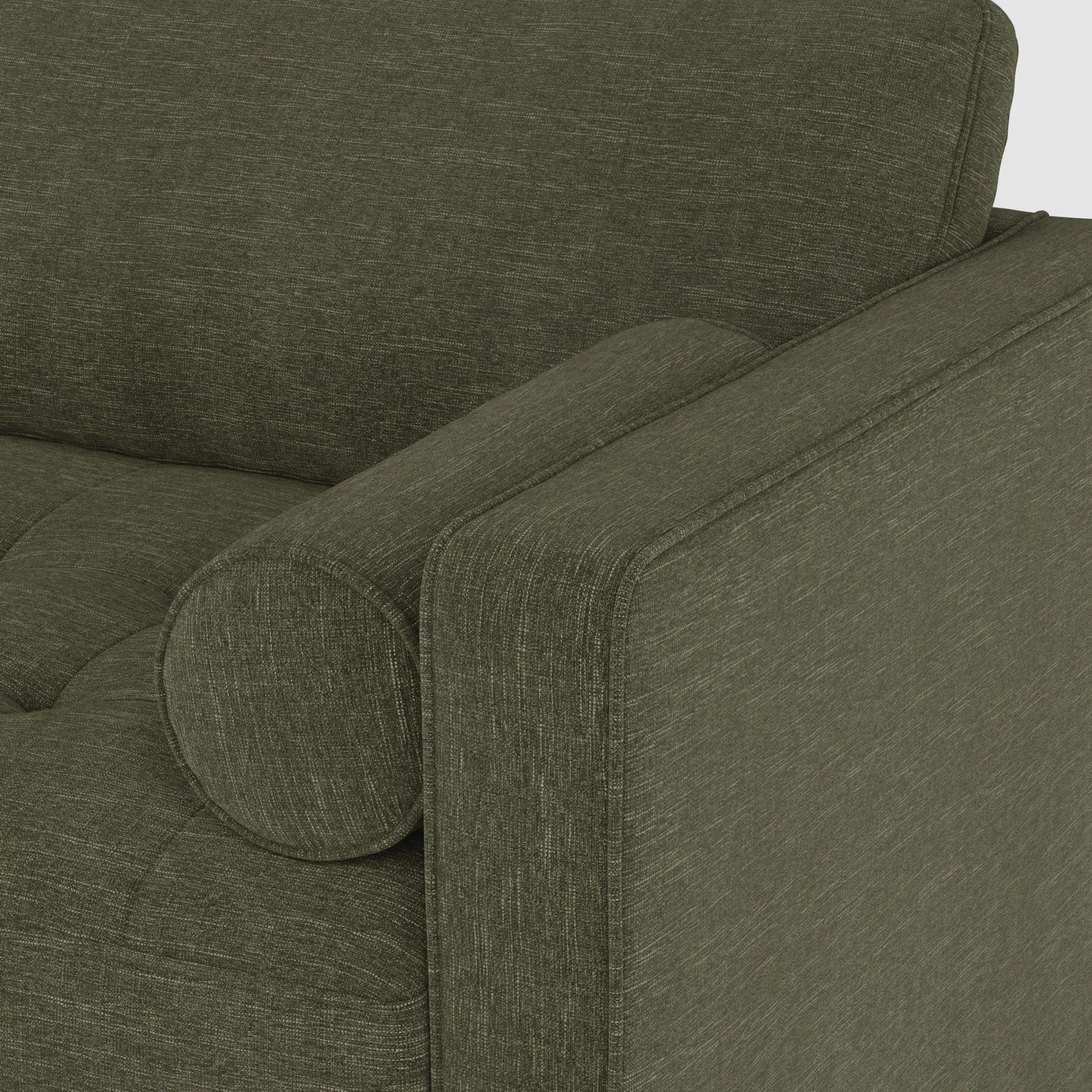 Sven 88_ Tufted Sofa Bed - Fir Green - Image 11