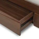 Lenia Queen Panel Storage Bed - Walnut