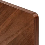 Nera California King Low Profile Bed with Nightstands Set - Walnut
