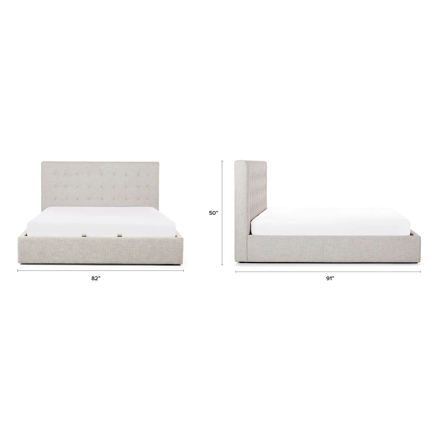 Sven King Tufted Storage Bed - Birch Ivory - Image 15