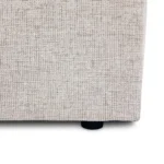 Sven Queen Tufted Storage Bed - Birch Ivory