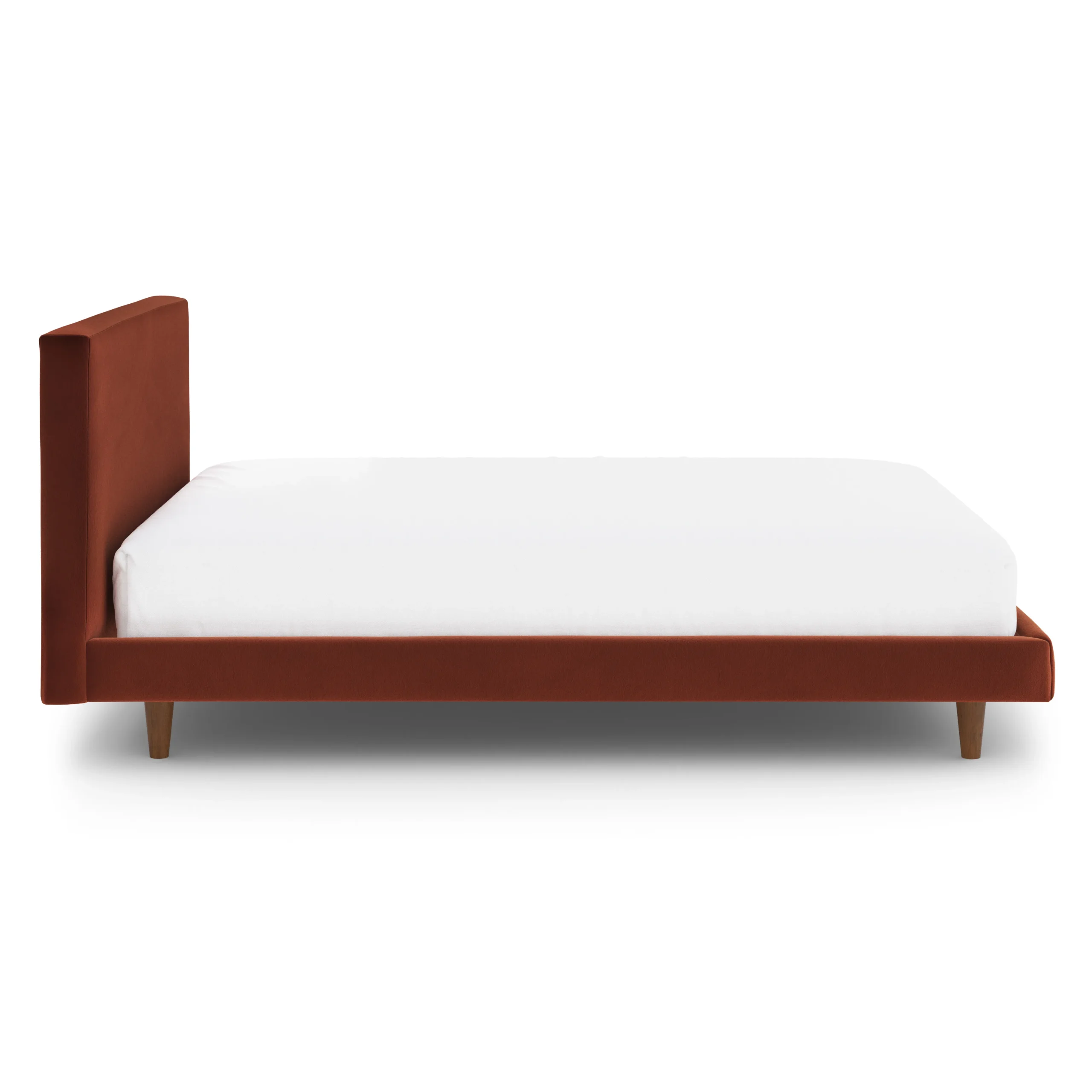 Tessu Full Low Profile Velvet Bed - Hale Rust - Image 4