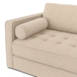 Sven 88_ Tufted Sofa Bed - Ratine Buff