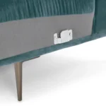 Abisko 91_ Velvet Sofa - Plush Pacific Blue