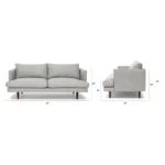 Burrard 67_ Loveseat - Seasalt Gray