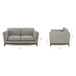 Ceni 61_ Loveseat - Quarry Gray
